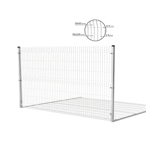 3D-aitauslevyt 1230x2500 mm lanka 4 mm 51 lankaa grafiitti RAL 7016 (50 kpl) 000-486 (1)
