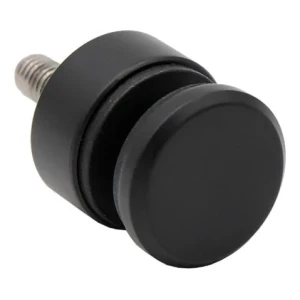 Pistekiinnike lasille 6-12 mm fi 30/13/M8x40 AISI 304 tasainen järjestelmä musta