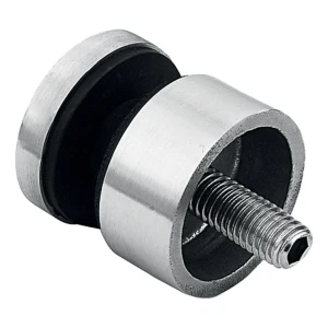 Pistemäinen lasikiinnike lasille 6-12mm Ø 30/13/M8x40 AISI304 tasainen järjestelmä kiilto