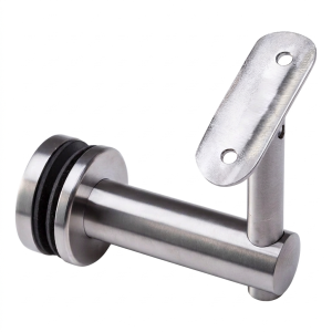 Kaiteen kiinnitys lasiin 10,76-25,52mm Ø 50mm AISI304 järjestelmä 42,4 satiini