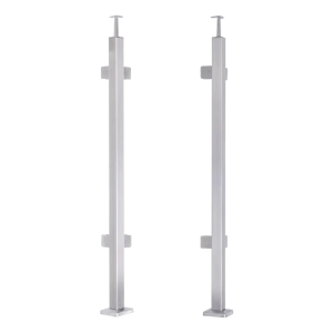 Kulmakaide-pystyputki 40x40x1060/1100mm 4 lasipitimiä AISI 304