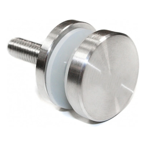 Pistekiinnike lasi 4-16,76mm Ø 30/4/M8 AISI304 tasainen järjestelmä satiini