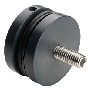 Pistekiinnike lasi 8-17,52mm fi 50/8/M10x50 AISI304 tasainen järjestelmä antrasiitti