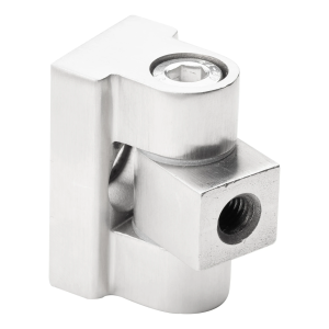 Sarana 180° lasikiinnitykseen 45 x 45 x 26 mm AISI304, satiini