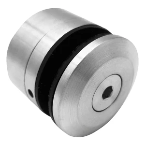 Pistemäinen lasikiinnike lasi 8-16,76mm fi 48/26/M10x38 kuusiokoloavaimelle AISI304 satiini tasainen järjestelmä