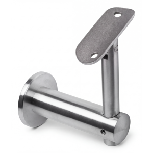 Kaideseinäkiinnike fi 50mm nivellinen AISI304 järjestelmä 42,4 satiini