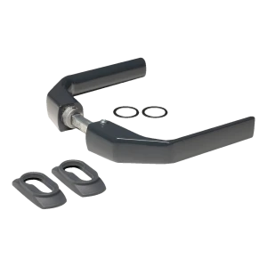 PSG – teräksinen ovenkahva 125×80 mm antrasiitti, sarja peitelevyillä