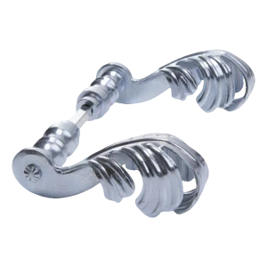 Postal – taottu ovenkahva porteille ja aidoille H135×L90 mm sarja sinkitty