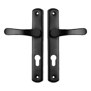 Yale ovikahva kilvellä biskviitin muotoinen musta – jakoväli 72 mm