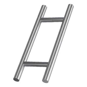PINOX kaksipuolinen pyöreä ovenveto Ø 32 mm ruostumaton teräs AISI 304 – 300 mm satiini
