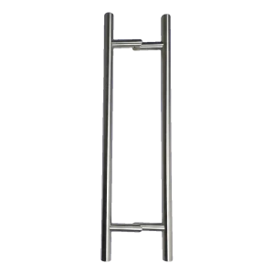 Kaksipuolinen pyöreä ovenkahva AISI 304, Ø32×800 mm satiini 45°