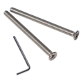 PINOX kaksipuolinen pyöreä musta ovenkahva fi 32 x 1400 mm AISI 304 000-747 (3)