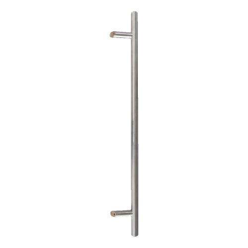 Yksipuolinen pyöreä ovikahva 45° ruostumaton teräs AISI 304 satiini 32×1000 mm 000-752 (1)