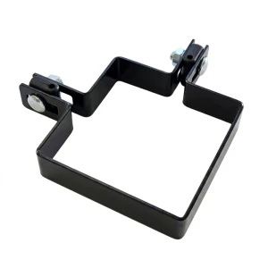 Kulmakiinnike aidanpaneeleille 100x100 mm musta