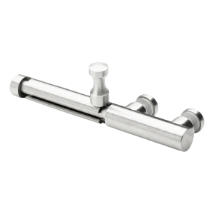 Lasipuomin teräksiset sulkuputket AISI 304 ø20 mm satiini – ruuvikiinnitys