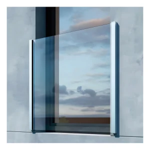 Kozza KB5000 – täydellinen ranskalainen alumiiniparveke H1100 mm, lasi 16–17,52 mm, matta anodisointi