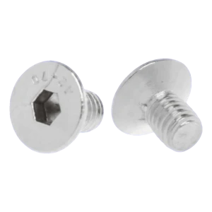 Uppokantaruuvi M6x10 DIN 7991 – ruostumaton teräs A2 (AISI 304), kuusiokoloreikä