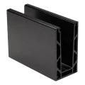 Kozza KE 100 – U-profiili kokolasisille kaidejärjestelmille 5000 mm musta, kiinnitys ylhäältä 000-861 (1)