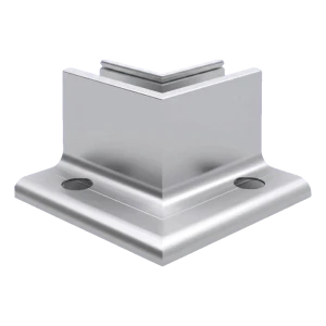 Kozza KE 105 – L-profiili sisäkulma 90° lasikaidejärjestelmiin, alumiini, matta anodisointi