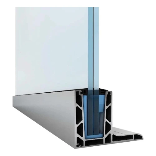 Kozza KE 105 – alumiiniprofiili L-tyyppiä kokolasisille kaiteille 5000 mm 000-871 (1)