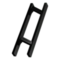 PINOX ovenkahva kaksipuolinen suorakaiteen muotoinen 40×20 mm musta satiini 500 mm 000-735 (1)