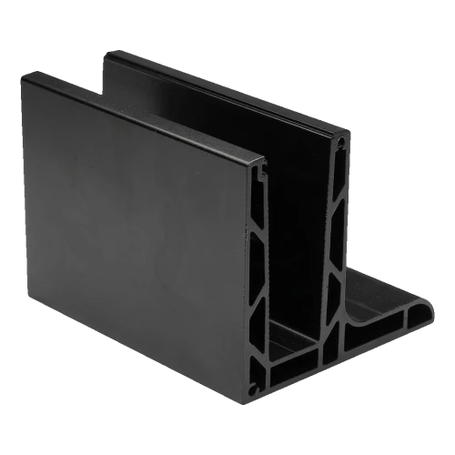 Kozza KE 105 – alumiiniprofiili L-mallinen kokolasisille kaiteille 5000 mm musta 000-872 (1)