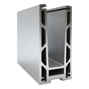 Kozza KF 1000 – alumiiniprofiili U koko lasitettuihin kaiteisiin 5000 mm vedenpoistojärjestelmällä