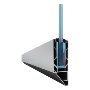 Kozza KE 120 – U-profiili kokolasikaide 5000 mm, sivukiinnitys