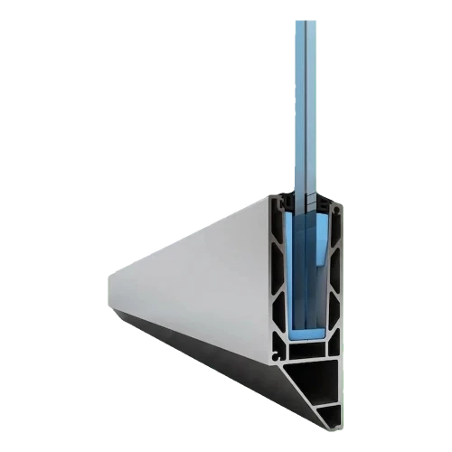Kozza KE 120 – U-profiili kokolasikaide 5000 mm, sivukiinnitys 000-877 (1)
