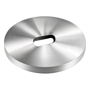 PSG välistäjä pistekohdekiinnikkeille fi 50 mm / 5 mm – pavun muotoinen reikä, AISI 304 satiini