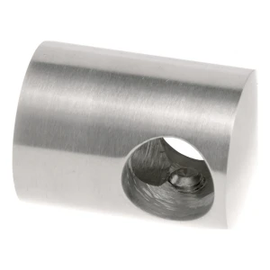 PSG läpikulkukiinnike kaidetelineeseen tangolla halk. 16 mm – ruostumaton teräs AISI 304, satiini