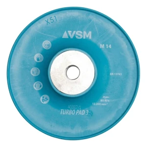 VSM Turbo Pad 3 – ripakiinnitin kuitukiekoille 125 mm M14