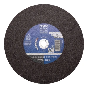 PFERD SG CHOP STEELOX – katkaisulaikka leikkuriin 350 × 2,8 mm terästä ja ruostumatonta terästä varten
