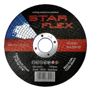 Star Flex – katkaisulaikka teräkselle ja INOXille 125 × 2,5 mm (tyyppi 41)
