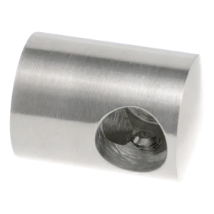 PSG vasen päätyliitäntä kaidetelineeseen tangolle fi 12 mm – ruostumaton teräs AISI 304 kiilto