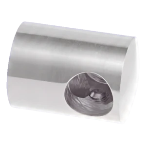 PSG vasen päätyholkki kaiteen tankoon halk. 12 mm – ruostumaton teräs AISI 304 satiini