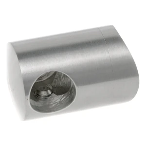 PSG oikea päätepidin kaiteiden 12 mm tankoon 42,4 mm putkelle – ruostumaton teräs AISI 304 kiiltävä