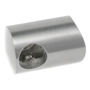 PSG oikea päätyuchwyt kaidejärjestelmään tankoa varten halk. 12 mm putkeen halk. 42,4 mm – ruostumaton teräs AISI 304 satiini