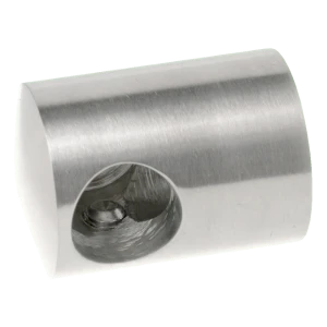 PSG loppukiinnike oikea tangon Ø 16 mm – kiinnitys pintaan, AISI 304 harjattu