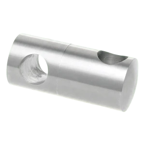 PSG läpikulkukiinnike kaksois kaidekiinnike 12 mm sauvalle – AISI 304 teräs satiini