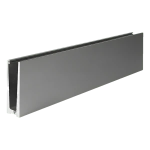 Kozza alumiiniprofiili U kokolasikaiteisiin 5000 mm – asennus yläpuolelta, satiini