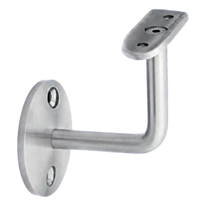 Seinätuki kaiteen kannattimelle ⌀ 42,4 mm – ruostumaton teräs AISI 304 satiinikäsittely