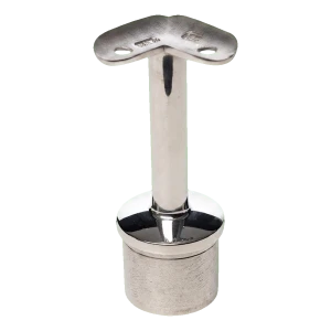 PSG kaide-kulmakiinnike 42,4 mm liimattu – ruostumaton teräs AISI 304 kiiltävä