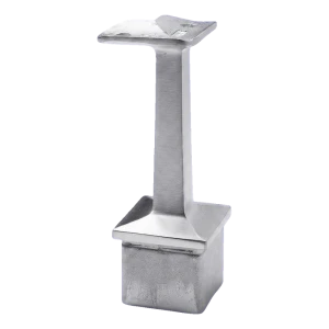 Kaidepidike kulma 42,4 mm pylvääseen 40x40 mm – ruostumaton teräs AISI 304 satiini