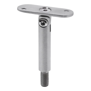 Nivelkappale kaiteen tuessa halkaisija 14×75 mm tasainen levy – AISI 304 satiini, kierre M8