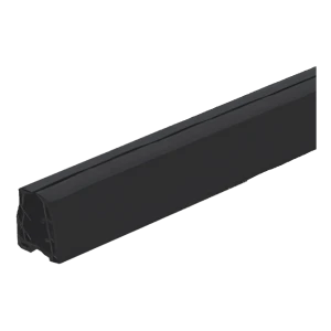 Kumikumitiiviste lasisovitetulle käsijohteelle 8–11 mm, 24×24 mm, musta