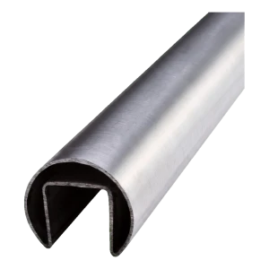 PSG Lasin päälle asennettava kaidetanko Ø 42,4 mm satiini – putki AISI 304, pituus 5000 mm