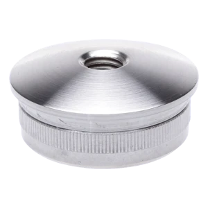 Kupera putoava lyöntikorkki kaidejärjestelmän putkeen 48,3 mm M8-kierteellä, AISI 304 satiini