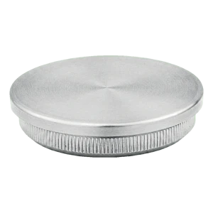 Litteä sisääntyönnettävä tulppa kaidepylvääseen 42,4 mm AISI 304 harjattu