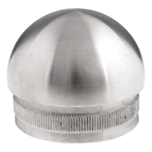 Elliptinen lyöntitulppa 48,3 mm putkeen, ruostumaton teräs AISI 304 satiini